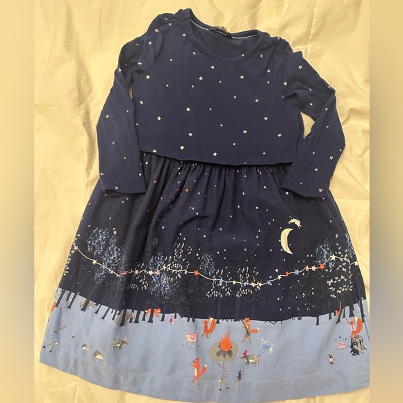 Joules winter scene dress - Picture 1 of 3